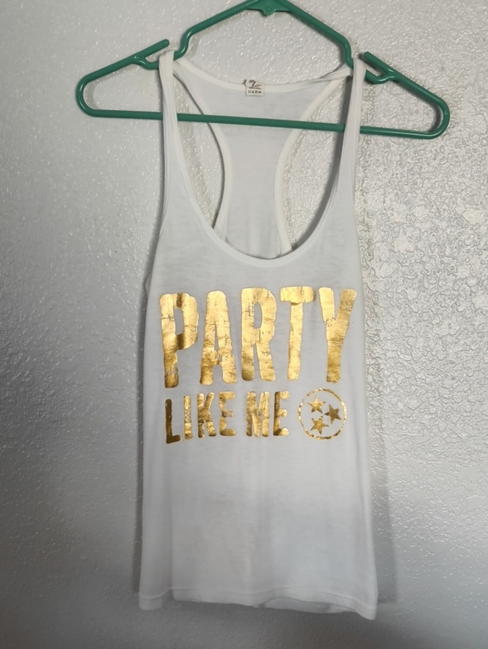 Cadillac Three Tank with Gold 'Party Like Me' Foil - Medium